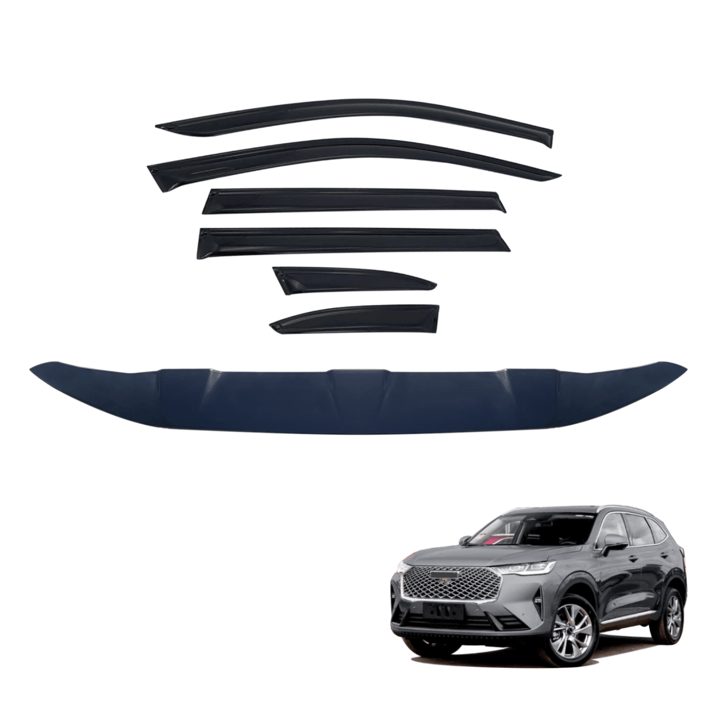 Bonnet Protector & Weather Shields for Haval B01 Series H6 2021-Onwards