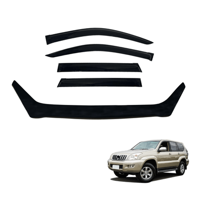 Bonnet Protector & Weather Shield for Toyota Land Cruiser Prado 120 2003-2009