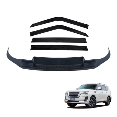 Bonnet Protector & Luxury Weather Shields for Nissan Patrol Y62 2019-Onwards