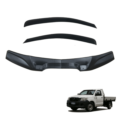 Bonnet Protector & Weather Shields for Toyota Hilux Single / Extra Cab 2011-2015 2PCS