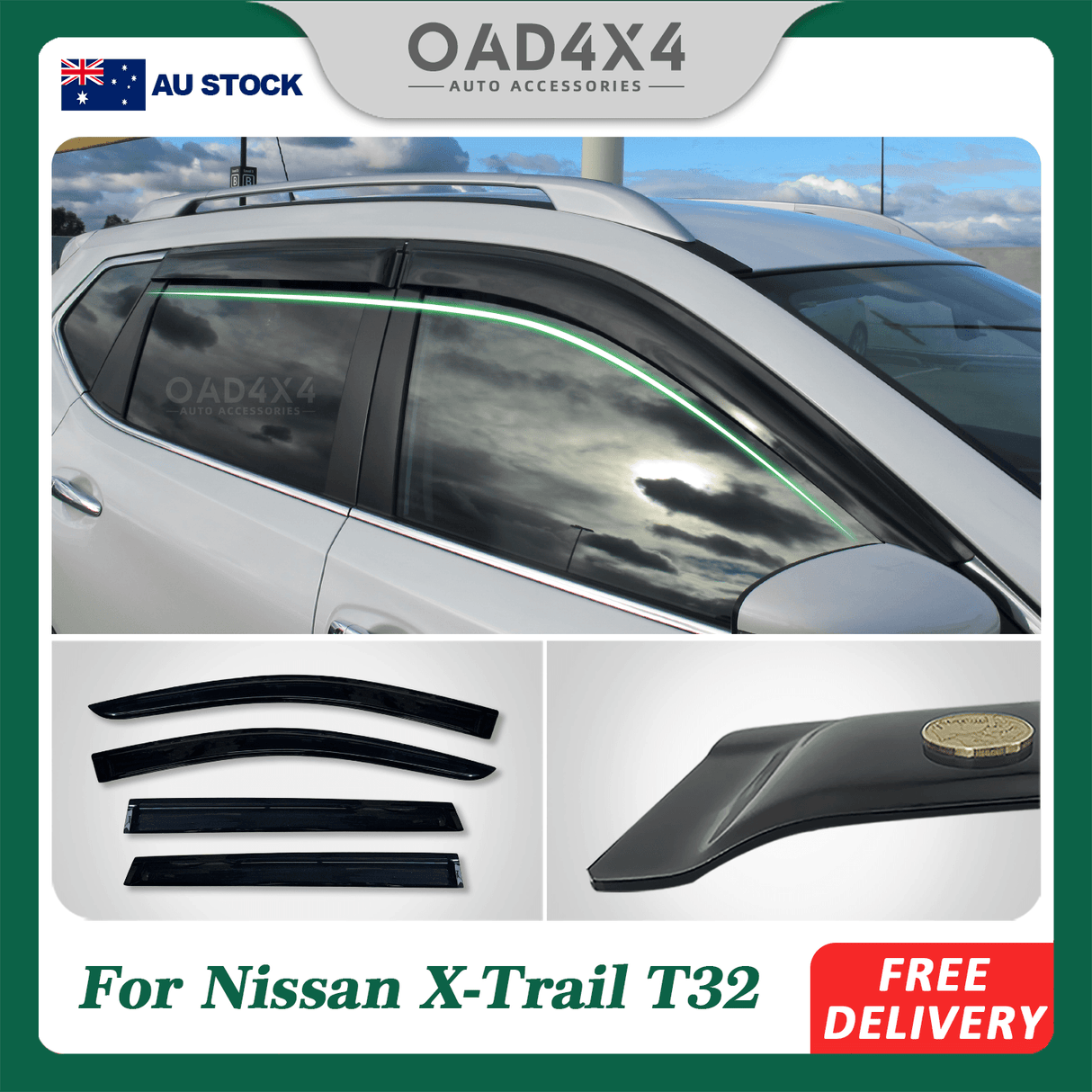 Weather Shields for Nissan X-Trail XTrail T32 2014-2022 Window Visor