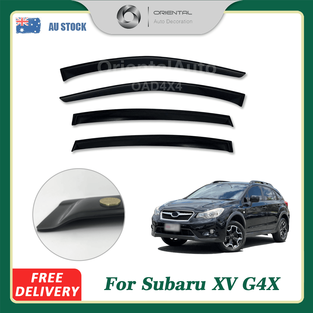 Weather Shields for Subaru XV G4X 2011-2017