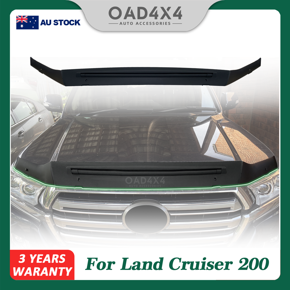 Bonnet Protector for Toyota Landcruiser Land Cruiser 200 LC200 2016-2021