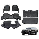 5D TPE Car Floor Mats for Ford Everest Next-Gen 2022-Onwards