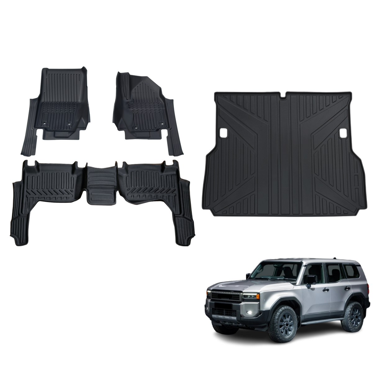 Pre-order 5D TPE Car Floor Mats for Toyota LandCruiser Prado 250 LC250 2024-Onwards