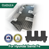 Third Row Car Floor Mats for Hyundai Santa Fe MY25 2024-Onwards