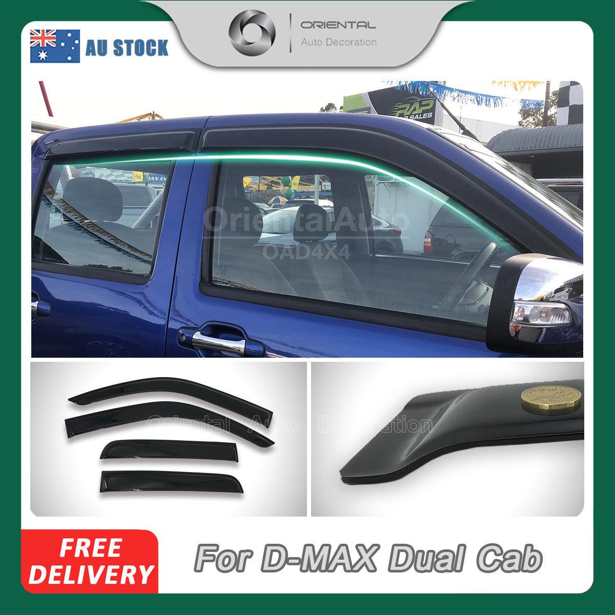 Weather Shields for ISUZU D-MAX DMAX Dual Cab 2008-2012