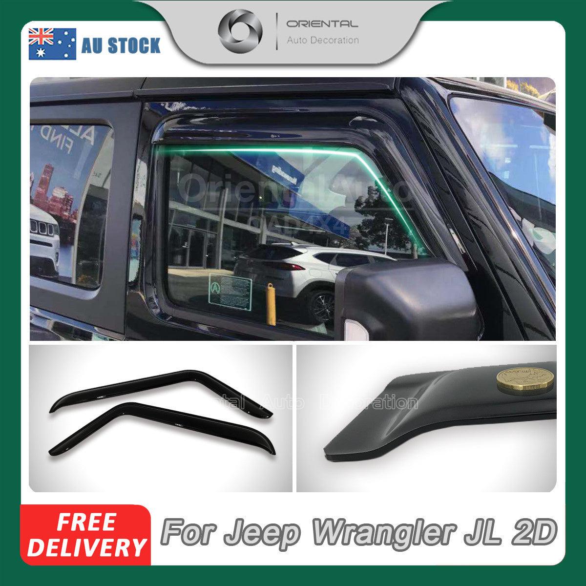 Weather Shields for Jeep Wrangler JL Series 2018-Onwards 2PCS