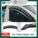 Weather Shields for Mitsubishi Triton Single Cab 2006-2015 with Extended Mirror