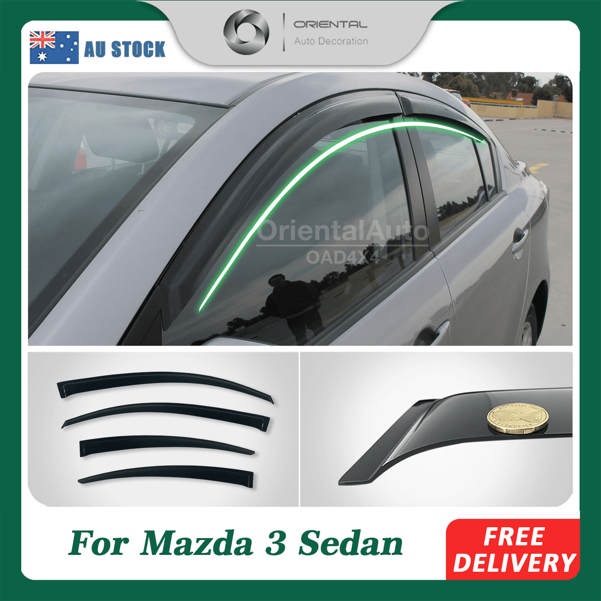 Weather Shields for Mazda 3 BL Sedan 2009-2013