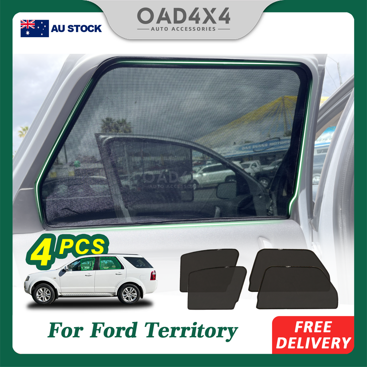 Magnetic Window Sun Shade for Ford Territory 2004-Onwards