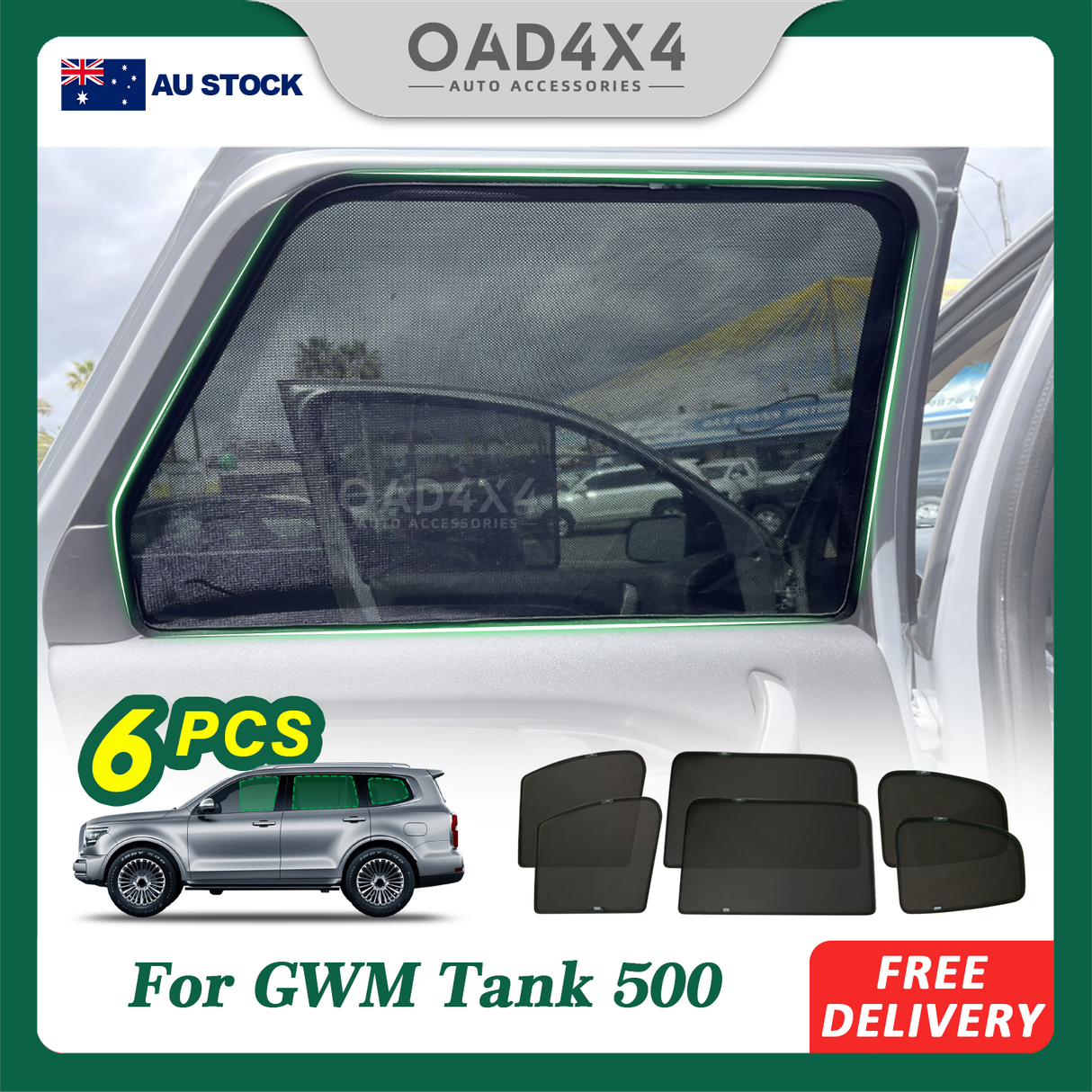 Magnetic Window Sun Shade for GWM Tank 500 Tank500 2024-Onwards