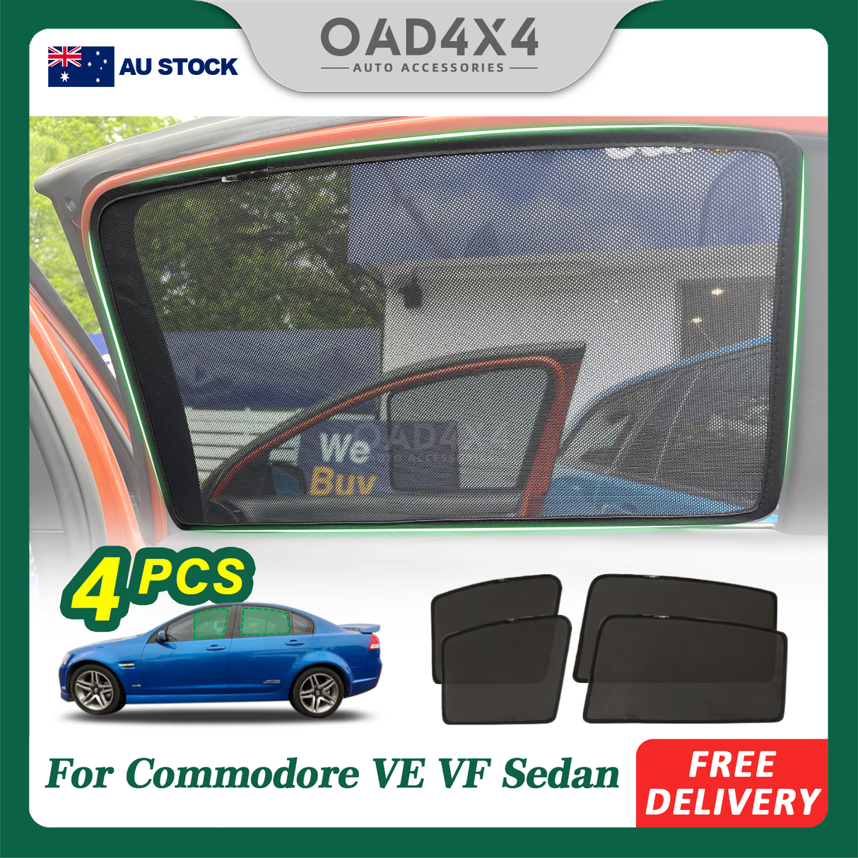 Magnetic Window Sun Shade for Holden Commodore VE VF Sedan