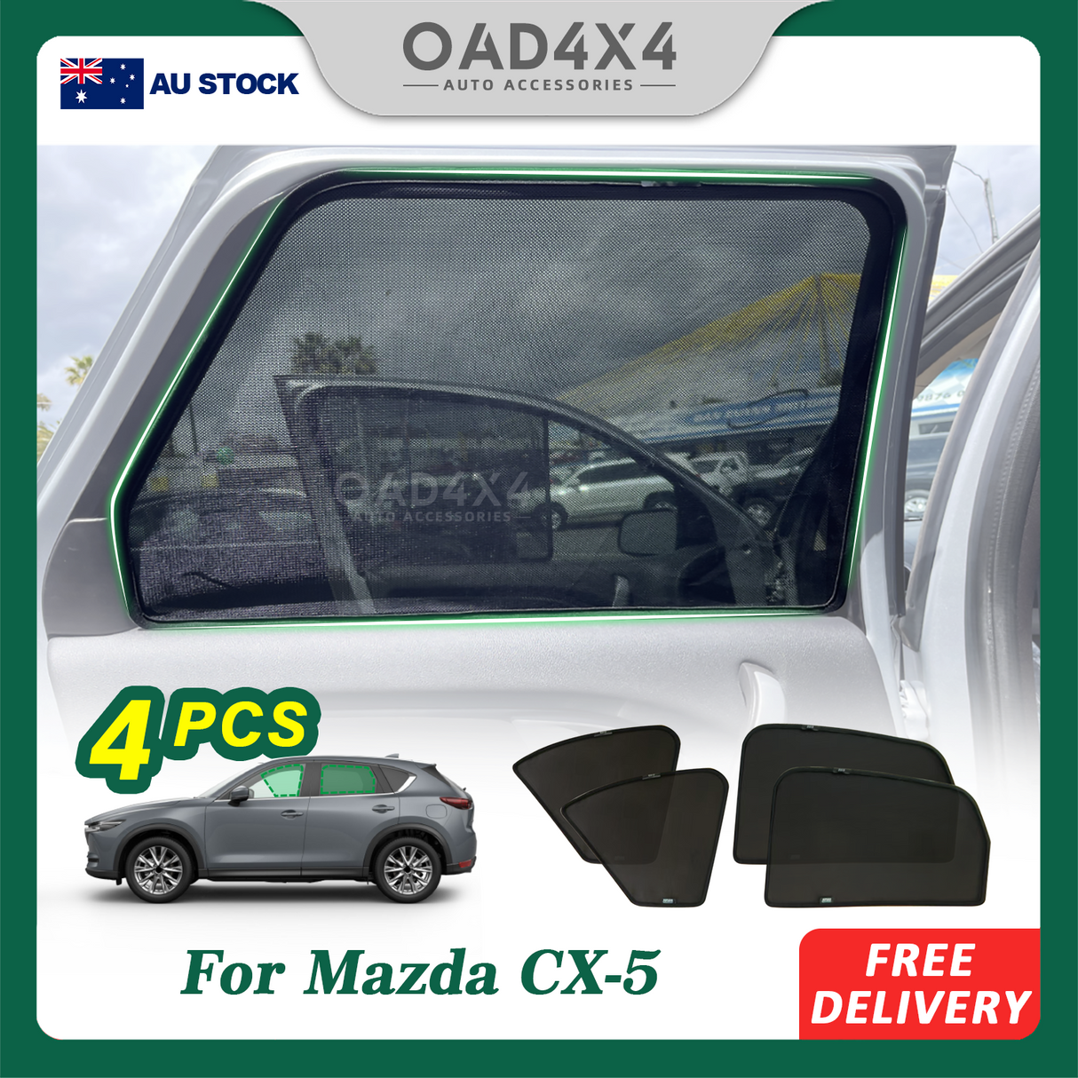 Magnetic Window Sun Shade for Mazda CX5 CX-5 KF Series 2017-Onwards