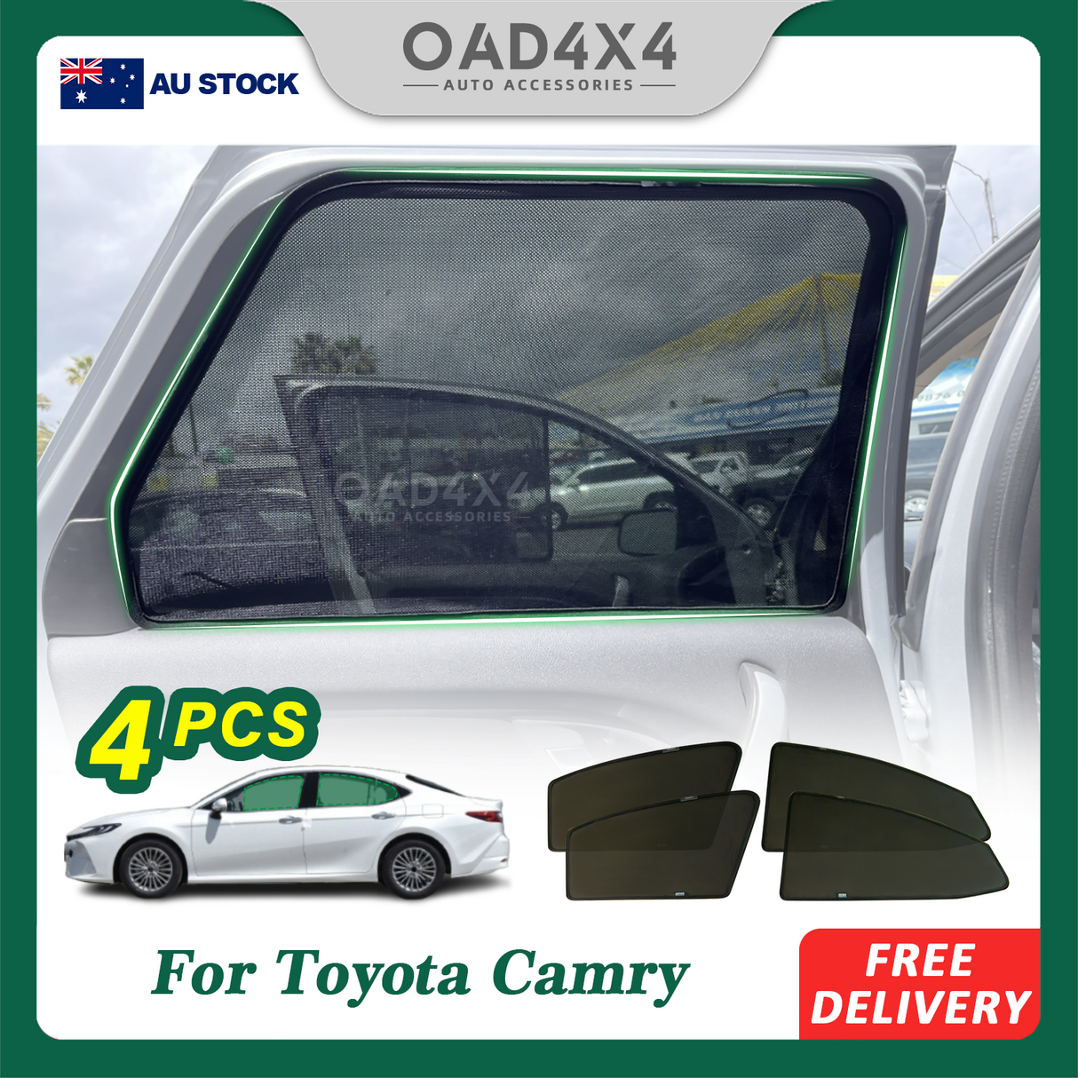 Magnetic Window Sun Shade for Toyota Camry 2024-Onwards