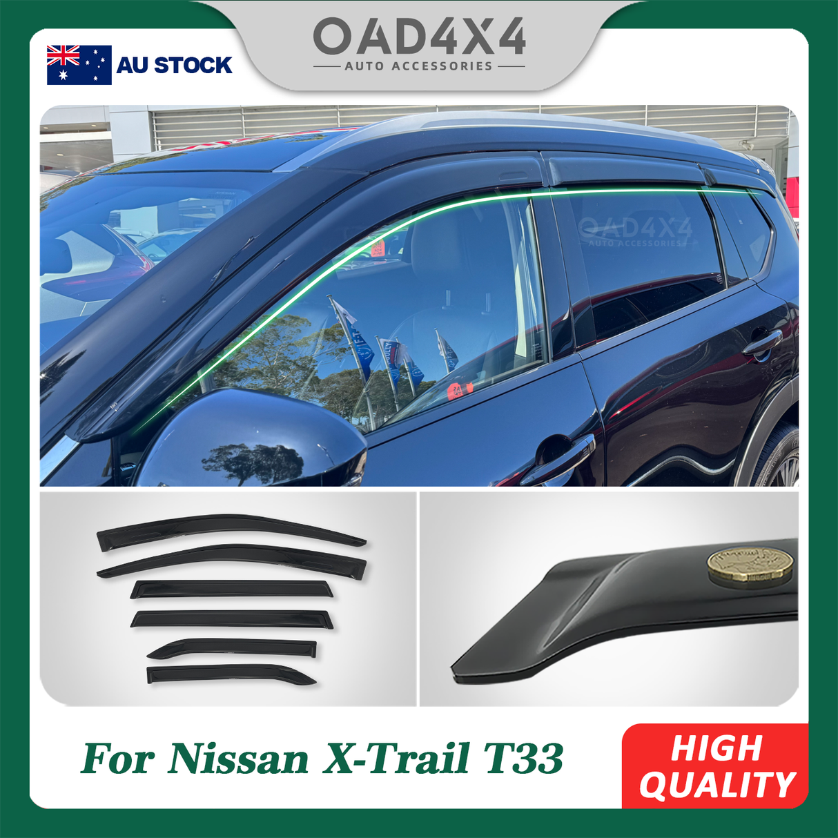 Weather Shields for Nissan X-Trail T33 2022-Onwards 6PCS