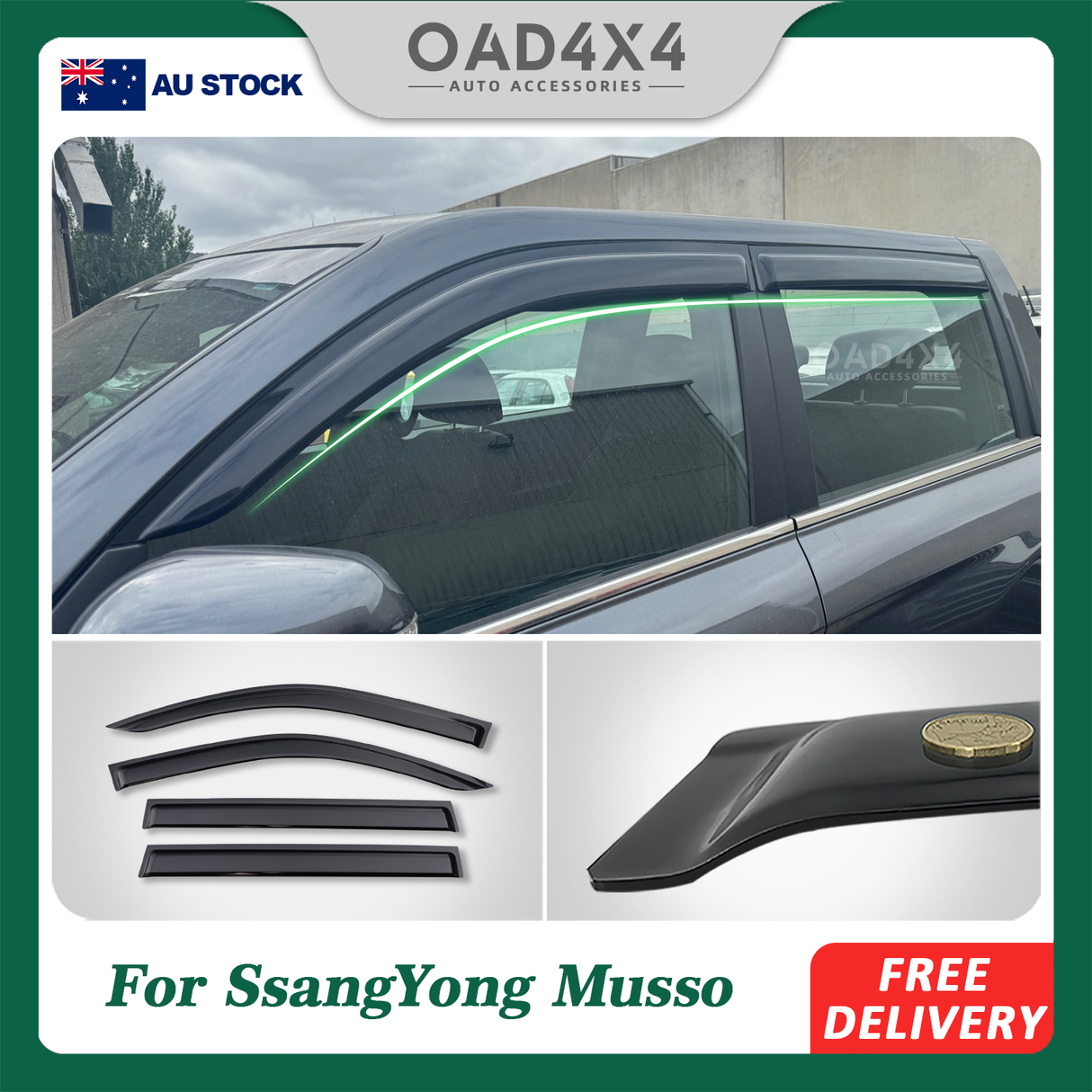 Weather Shields for KGM SsangYong Musso 2018-Onwards