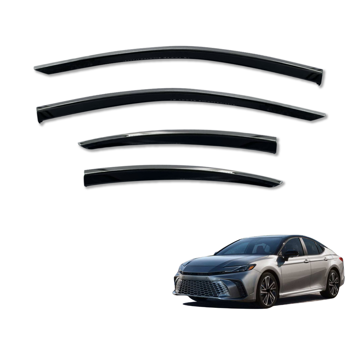 Stainless Edge Weather Shields For Toyota Camry 2024-Onwards