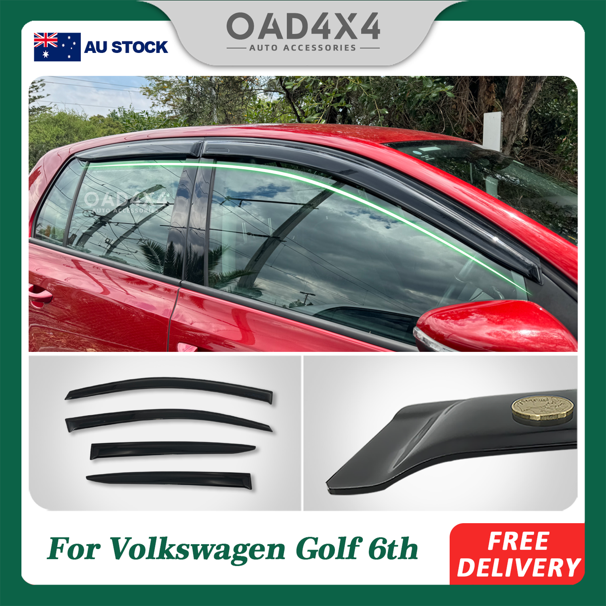 Weather Shields for Volkswagen Golf 6th Gen MK6 2009-2013