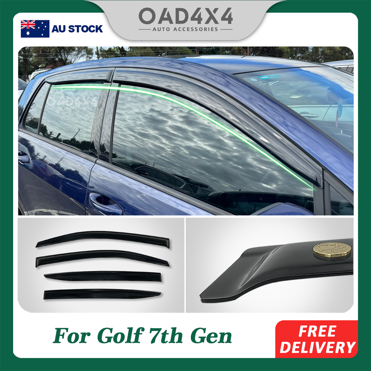 Weather Shields for Volkswagen Golf 7 Gen 2013-2020 MK7 MK7.5