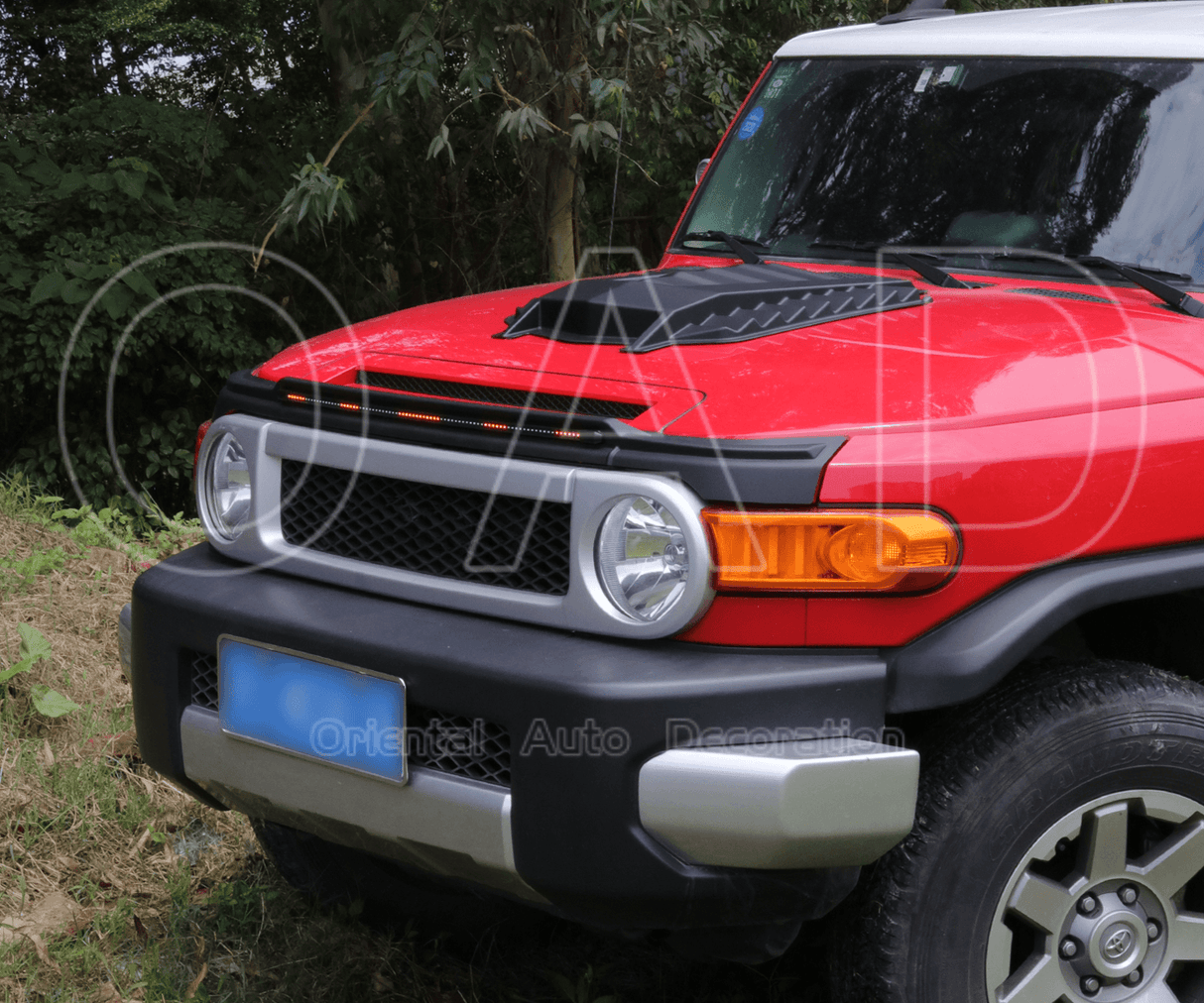 Bonnet Protector with LED Lights for Toyota FJ Cruiser 2011-2019