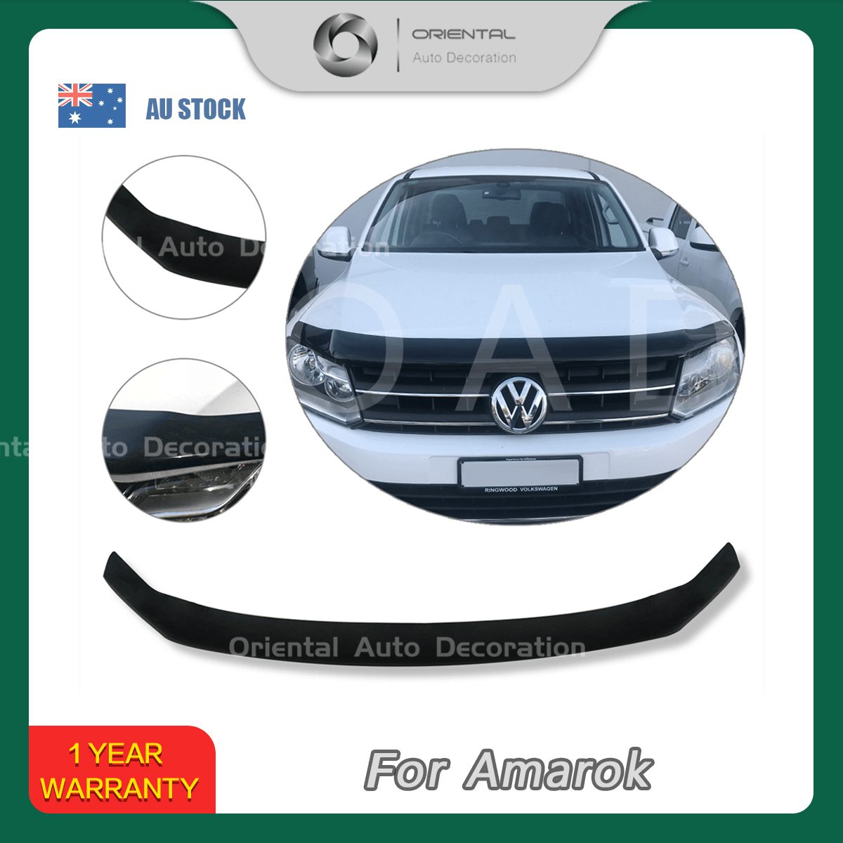 Bonnet Protector for Volkswagen Amarok 2H Series 2009-2022 #PICK UP ONLY