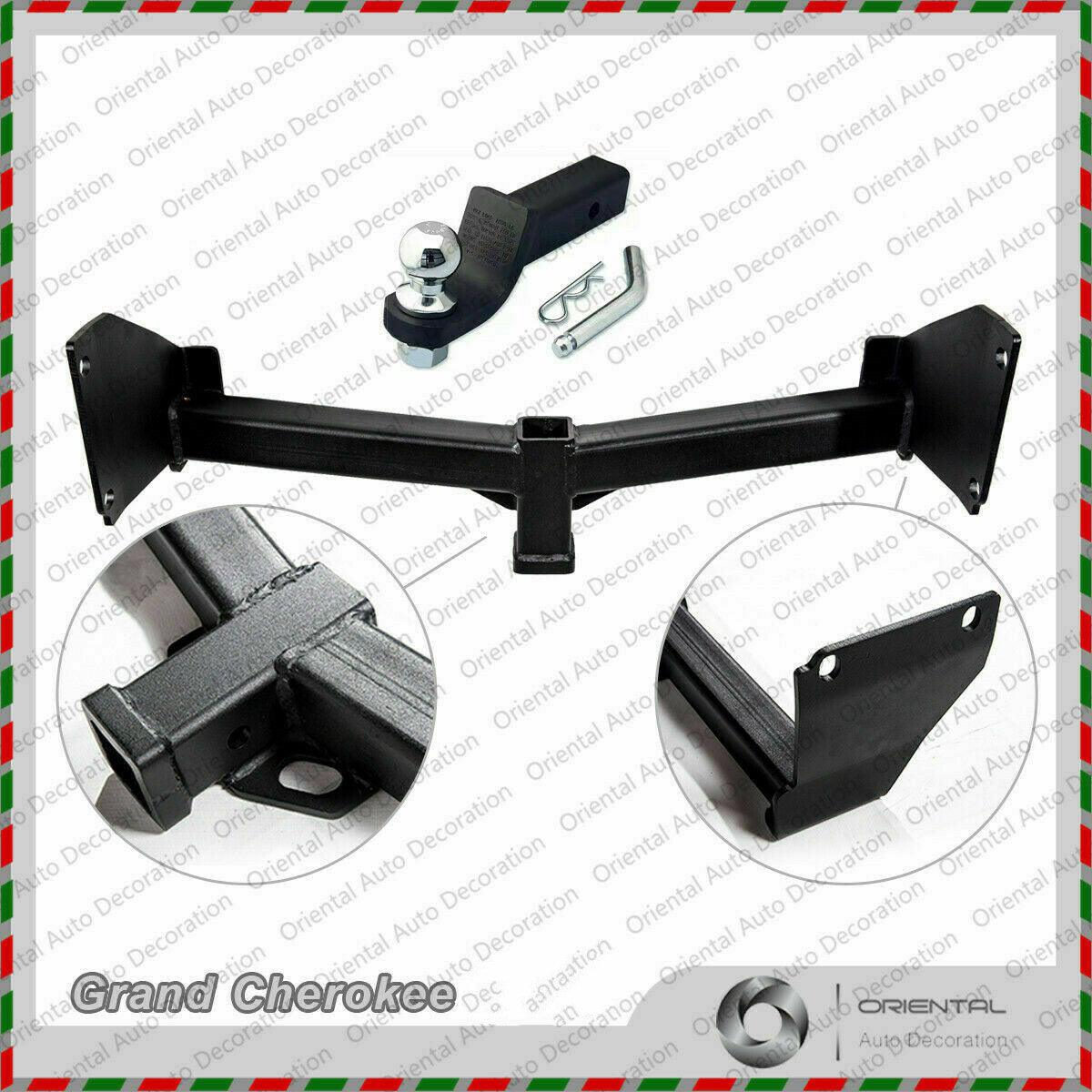 Heavy Duty 6" Tow Bar Tongue + Tow Ball for Jeep Grand Cherokee 2011-2013 Pick Up Only