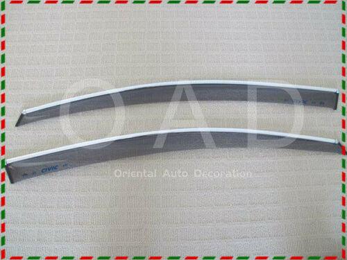 Chrome Edge Weather Shields For Honda Civic Sedan 2006-2011